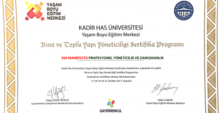 EXXEN GROUP eğitim / yeterlilik belgesi